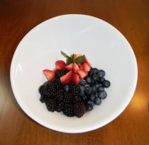 Bowl of native berries greets each guest